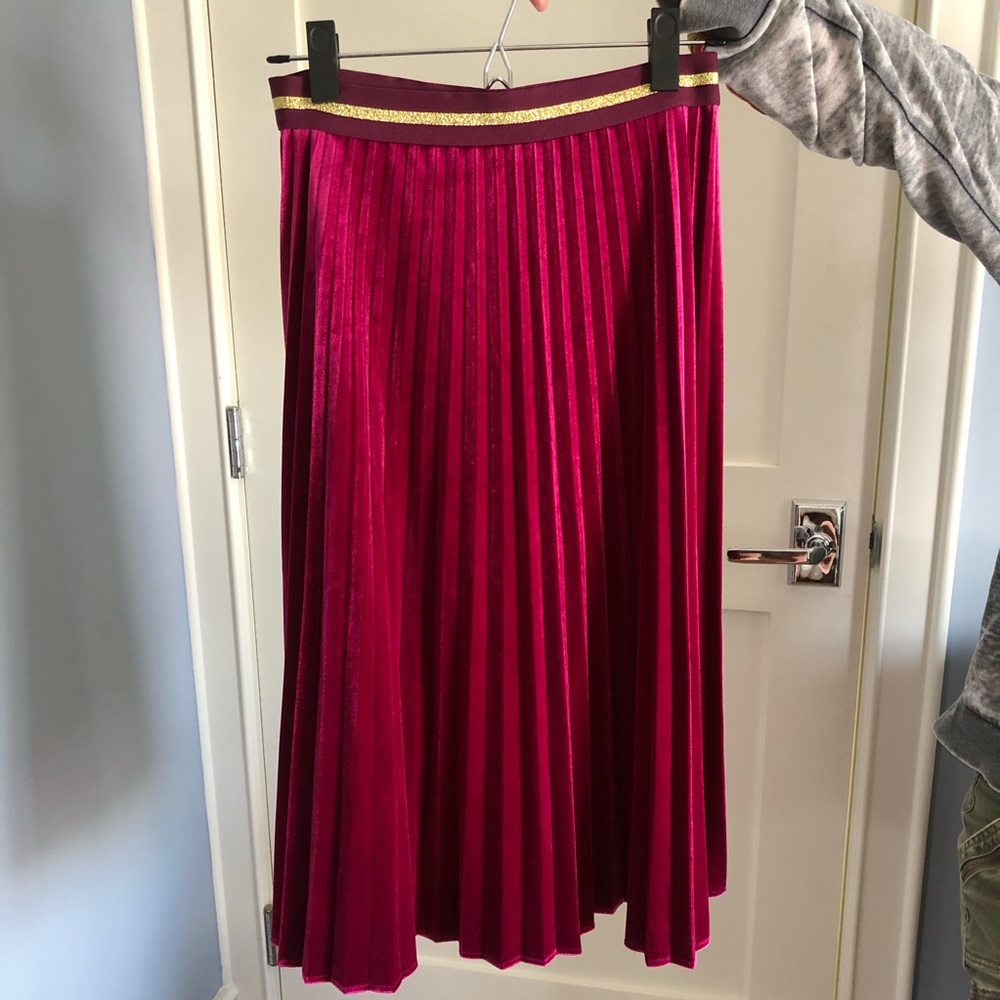 Purple Midi Skirt